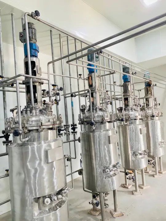 Fermentation vessels in the Enzyme Bioscience plant