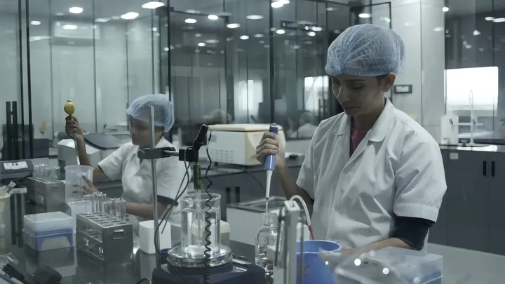 Quality team at work in the laboratory