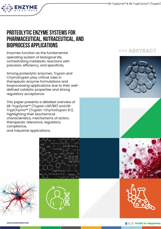 Cover of the EB-TrypZyme™ · EB-TrypChymo™ literature