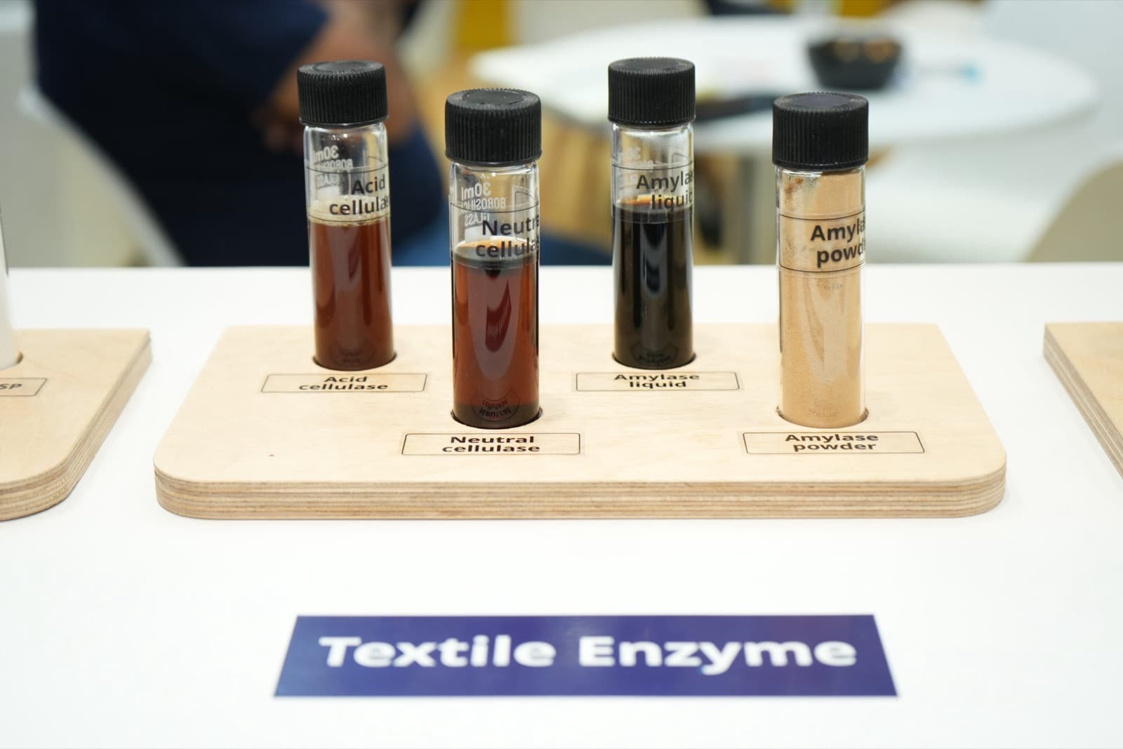 Liquid and powder enzyme samples
